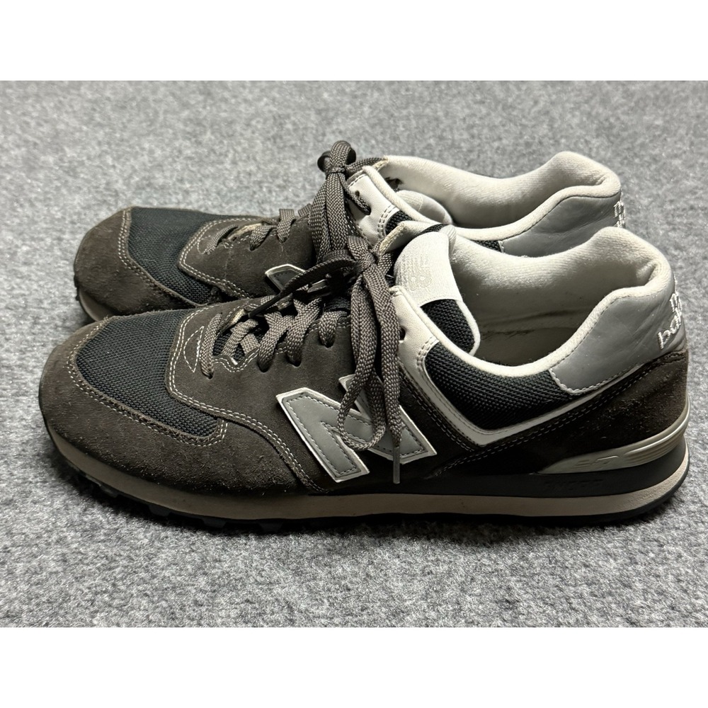 New Balance Sneakers Mens 13 D Gray 574 Classics Suede Shoes Retro ML574PGR - Picture 3 of 10